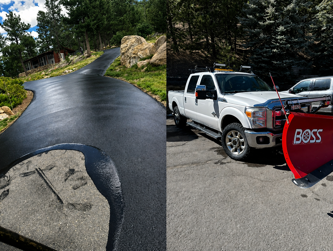 Paving work by Evergreen Blacktop Maintenance in Evergreen