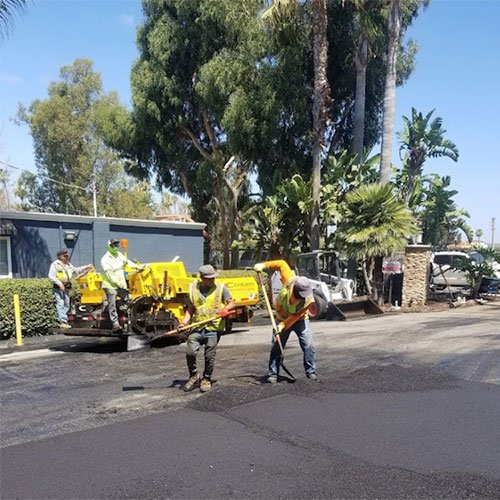 Paving work by All-Pro Asphalt Company in San Diego
