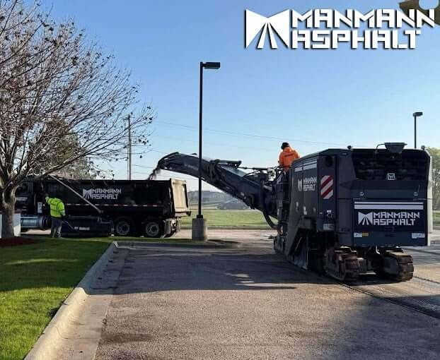 Paving work by ManMann Asphalt in Omaha